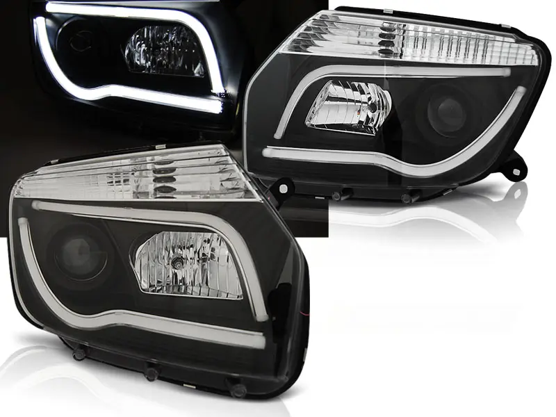 Frontlykter Dacia Duster I 2010 - 2013 │ BLACK TUBE LIGHT