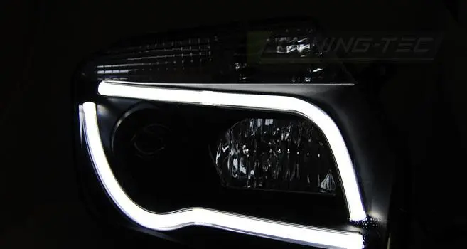Frontlykter Dacia Duster I 2010 - 2013 │ BLACK TUBE LIGHT – bilde 2