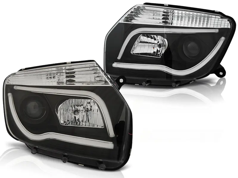 Frontlykter Dacia Duster I 2010 - 2013 │ BLACK TUBE LIGHT – bilde 4