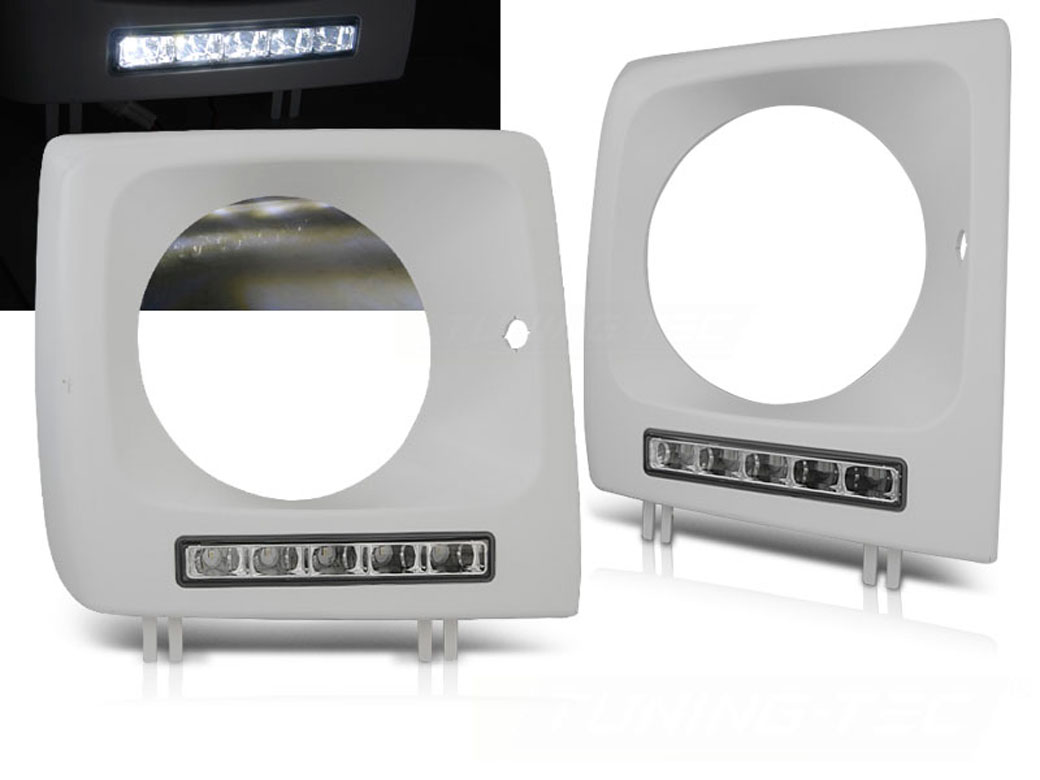 Frontlykter deksel Mercede-Benz G-Klasse (W461/W463) 2001-2012 LED DRL UNPAINTED