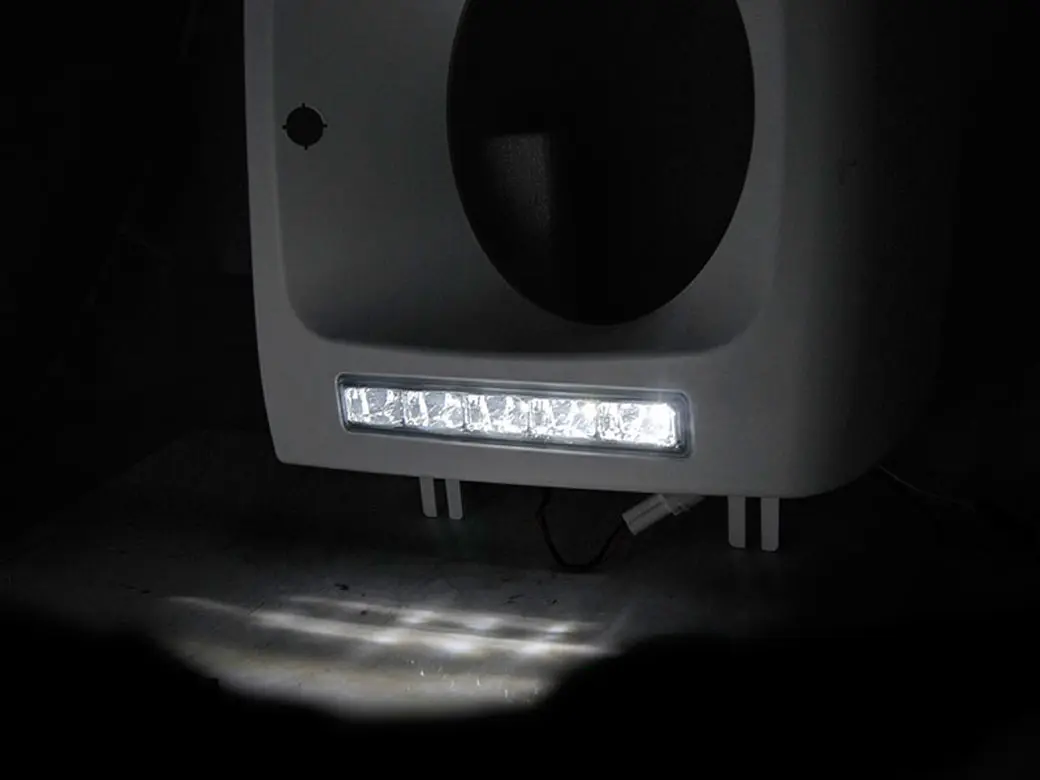 Frontlykter deksel Mercedes-Benz G-Klasse (W461/W463) 2001-2012 LED DRL SILVER – bilde 2