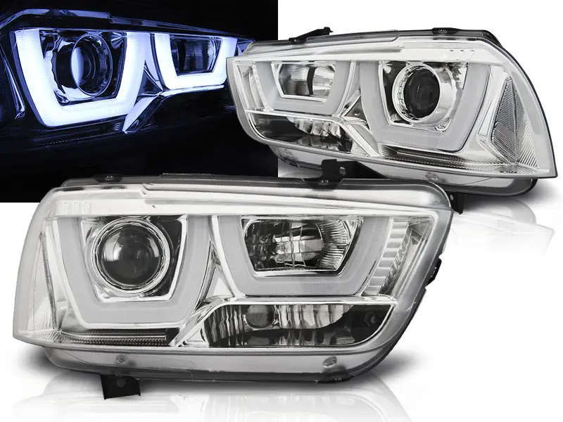 Frontlykter DODGE CHARGER (LX) II 2011-2015 TUBE LIGHT CHROME