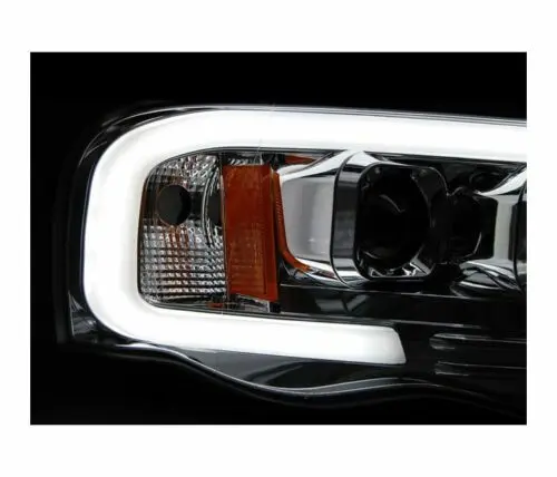 Frontlykter Dodge Ram III 2001-2006 TUBE LIGHT CHROME – bilde 4