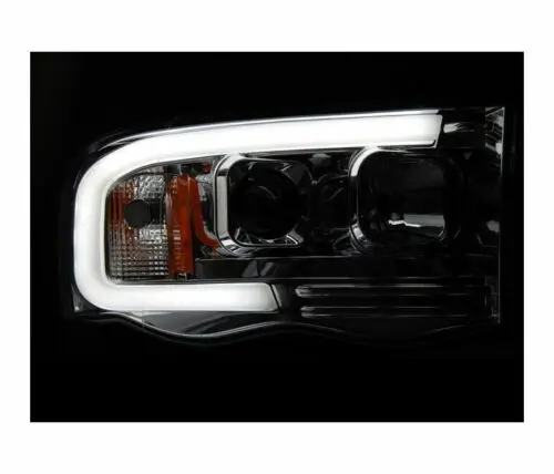 Frontlykter Dodge Ram III 2001-2006 TUBE LIGHT CHROME – bilde 5