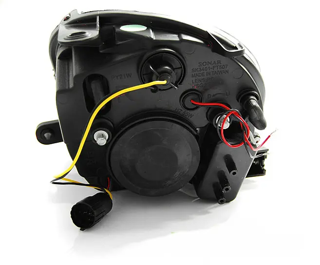 Frontlykter FIAT 500 2007-2015 BLACK LED – bilde 2