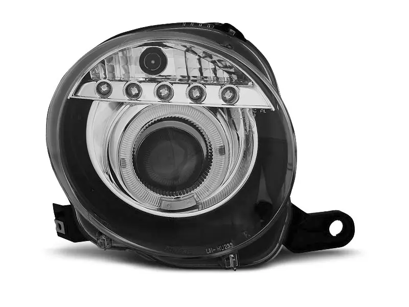 Frontlykter FIAT 500 2007-2015 PROJEKTOR BLACK LED – bilde 3