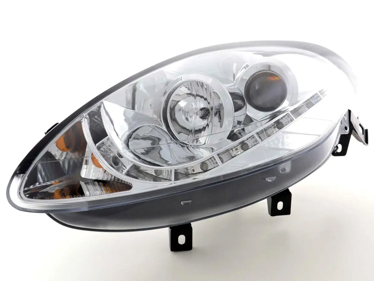 Frontlykter FIAT BRAVO II 2007-2015 DAYLIGHT CHROME – bilde 2