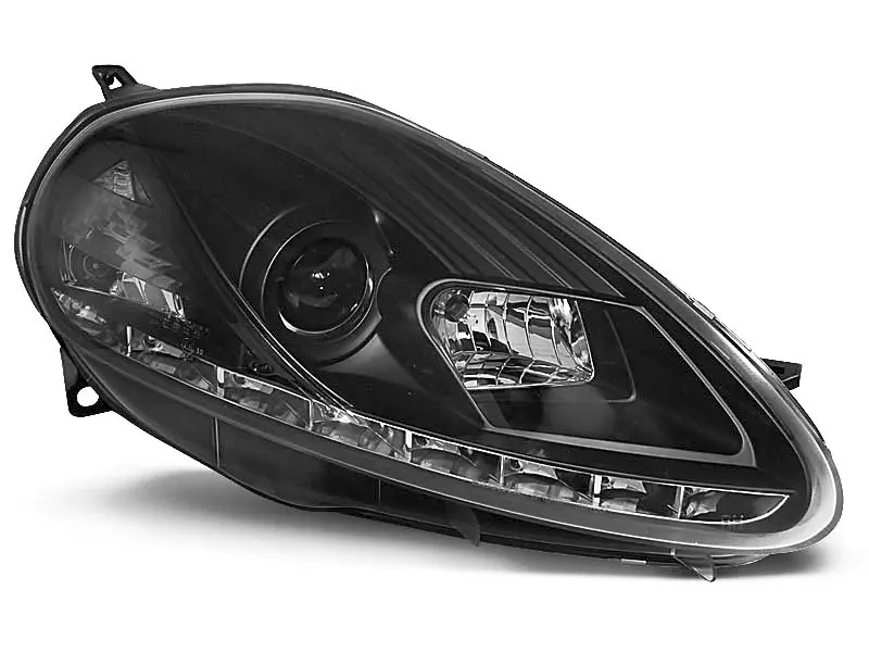 Frontlykter FIAT GRANDE PUNTO 2005-2008 DAYLIGHT BLACK – bilde 6