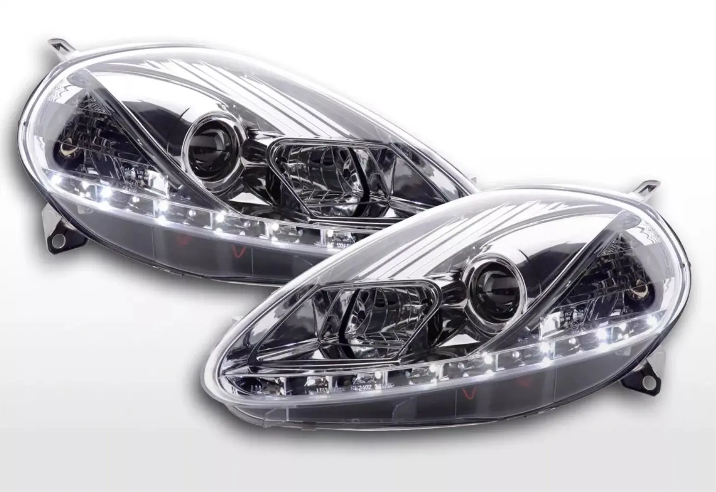 Frontlykter FIAT GRANDE PUNTO 2008-2009 DAYLIGHT CHROME – bilde 2