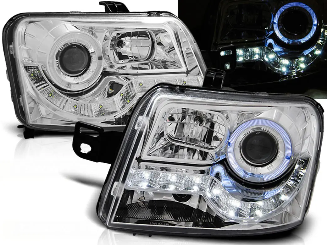 Frontlykter FIAT PANDA 003-2012 DAYLIGHT CHROME