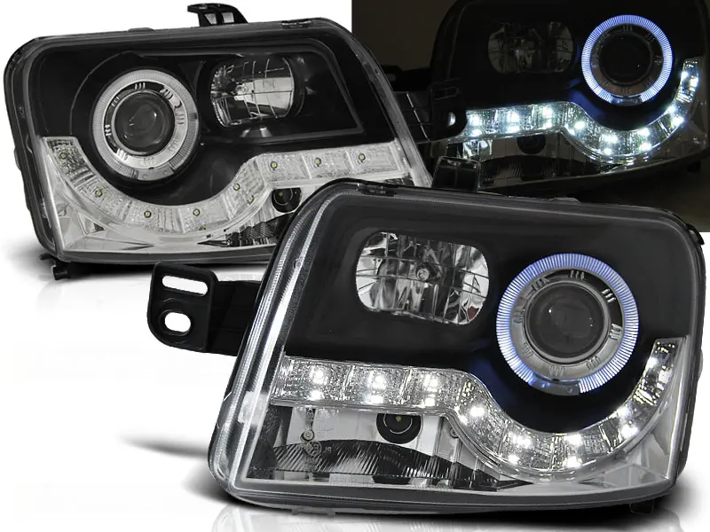 Frontlykter FIAT PANDA 2003-2012 DAYLIGHT BLACK