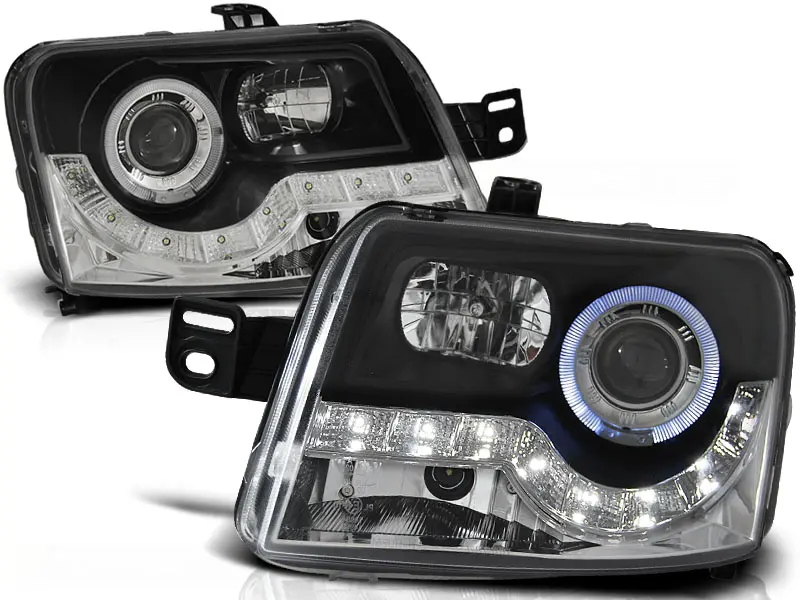 Frontlykter FIAT PANDA 2003-2012 DAYLIGHT BLACK – bilde 3