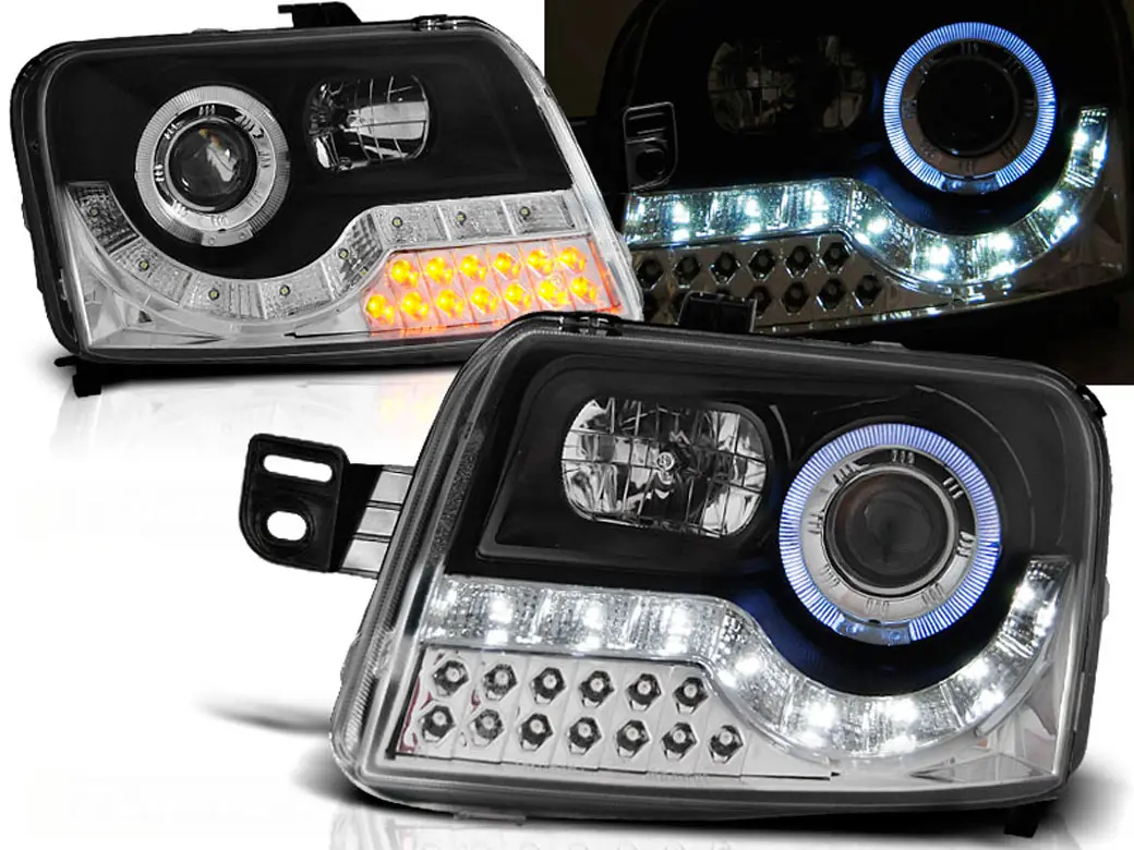 Frontlykter FIAT PANDA 2003-2012 DAYLIGHT BLACK