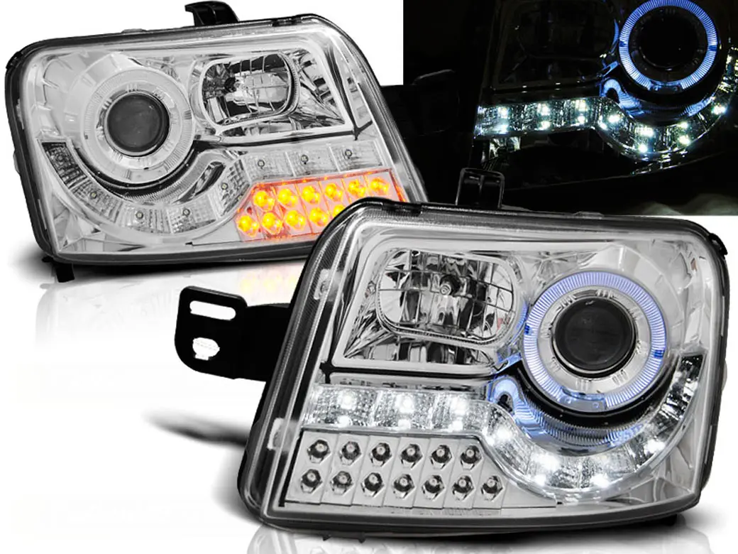 Frontlykter FIAT PANDA 2003-2012 DAYLIGHT CHROME