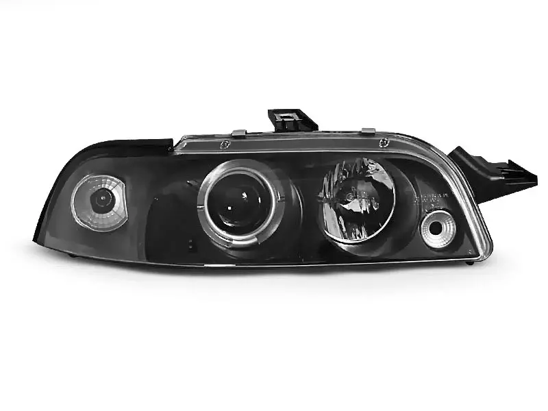 Frontlykter FIAT PUNTO 1 1993-1999 ANGEL EYES BLACK – bilde 2