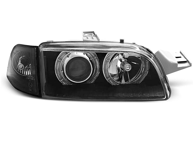 Frontlykter FIAT PUNTO 1 1993-1999 ANGEL EYES BLACK – bilde 2