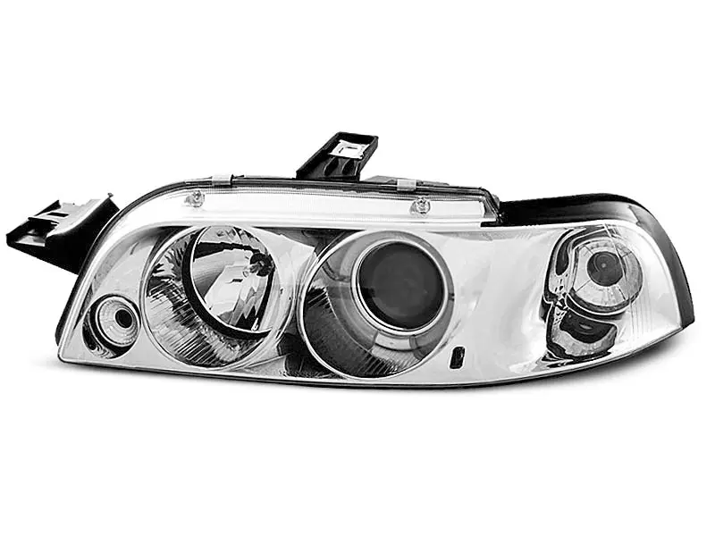 Frontlykter FIAT PUNTO 1 1993-1999 ANGEL EYES CHROME – bilde 2