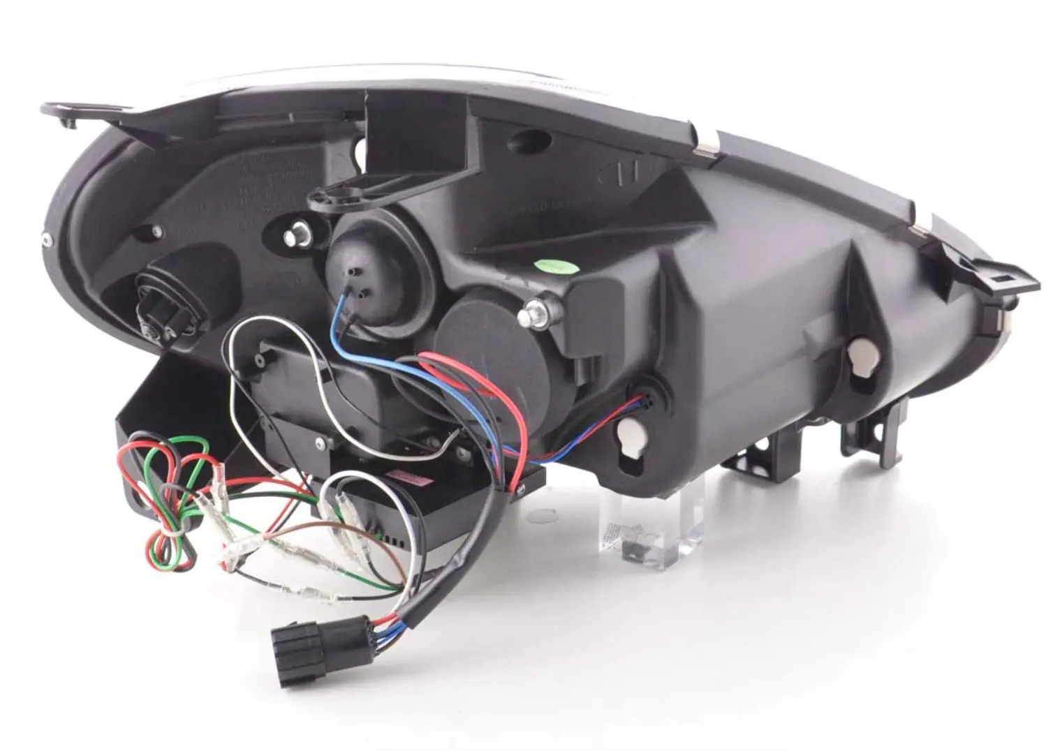 Frontlykter FIAT PUNTO EVO 2009-2012 BLACK DRL LED – bilde 4