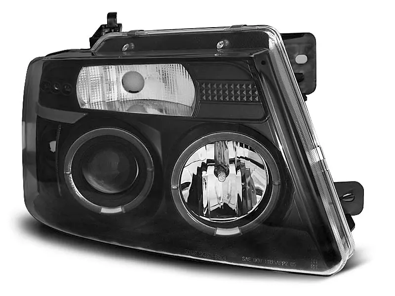 Frontlykter FORD F150 (MK11) 2004-2008 ANGEL EYES BLACK – bilde 3