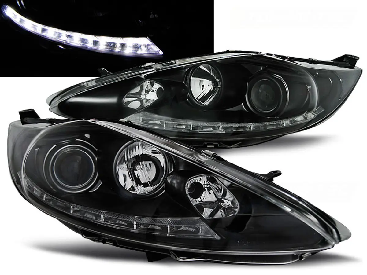 Frontlykter FORD FIESTA (MK7) 2008-2012 DAYLIGHT BLACK Image 1