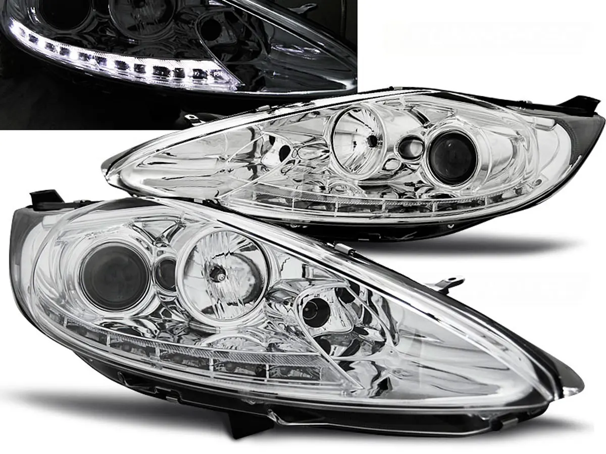 Frontlykter FORD FIESTA (MK7) 2008-2012 DAYLIGHT CHROME Image 1