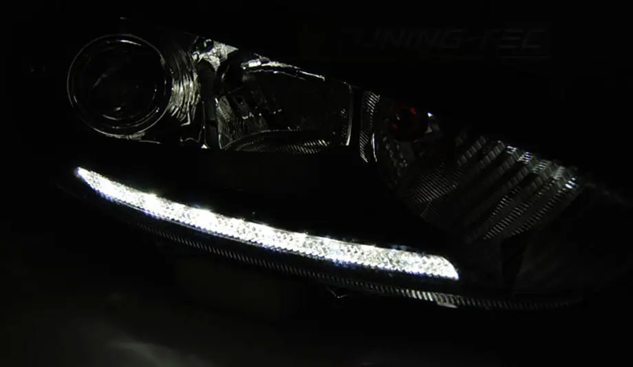 Frontlykter FORD FIESTA (MK7) 2013-2016 LED DRL CHROME – bilde 2