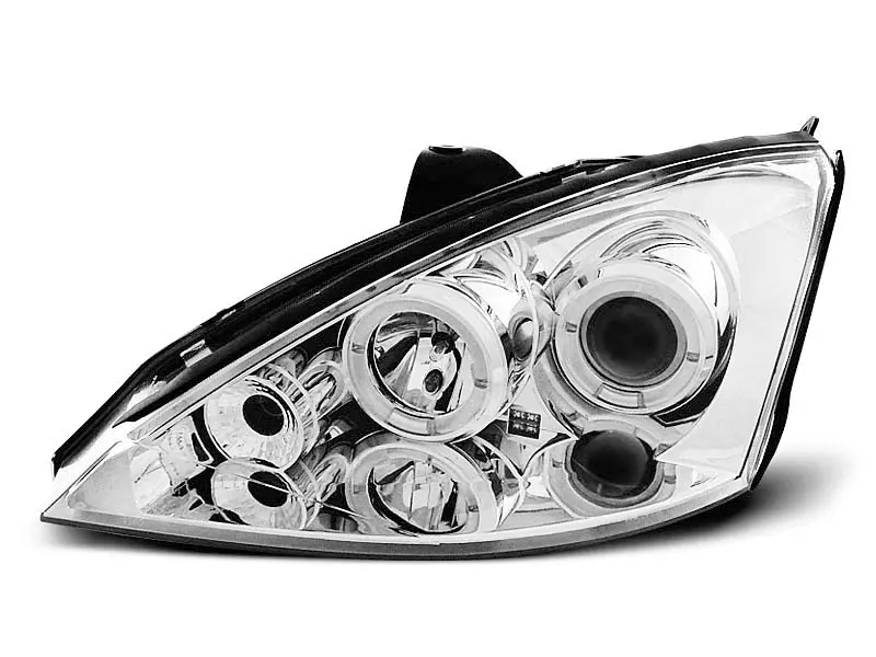 Frontlykter Ford Focus I 1998 - 2001 │ ANGEL EYES CHROME – bilde 2