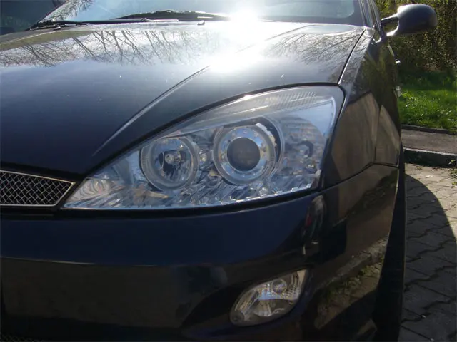 Frontlykter Ford Focus I 1998 - 2001 │ ANGEL EYES CHROME – bilde 2