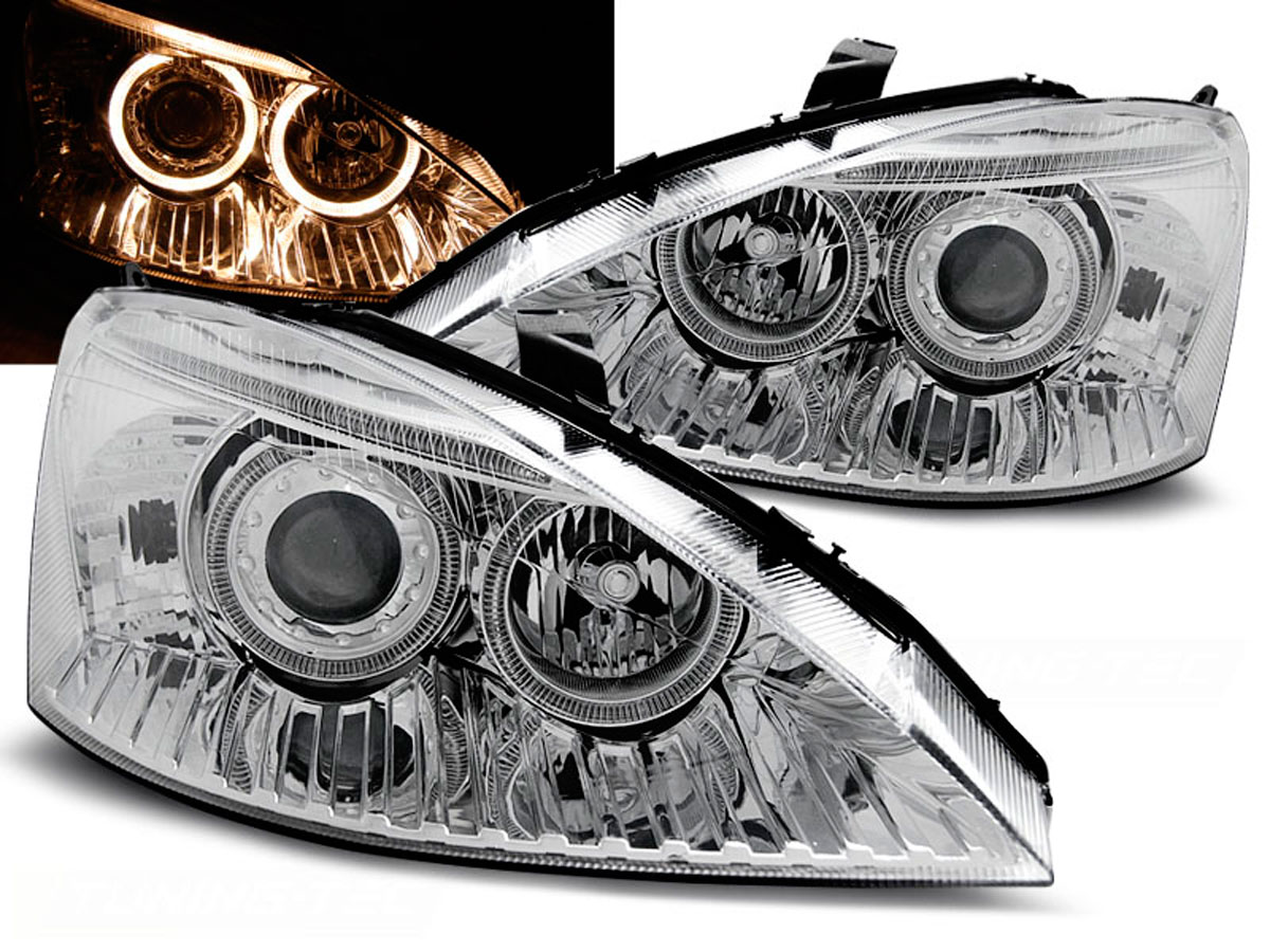 Frontlykter Ford Focus I Facelift 2001 - 2004 │ ANGEL EYES CHROME