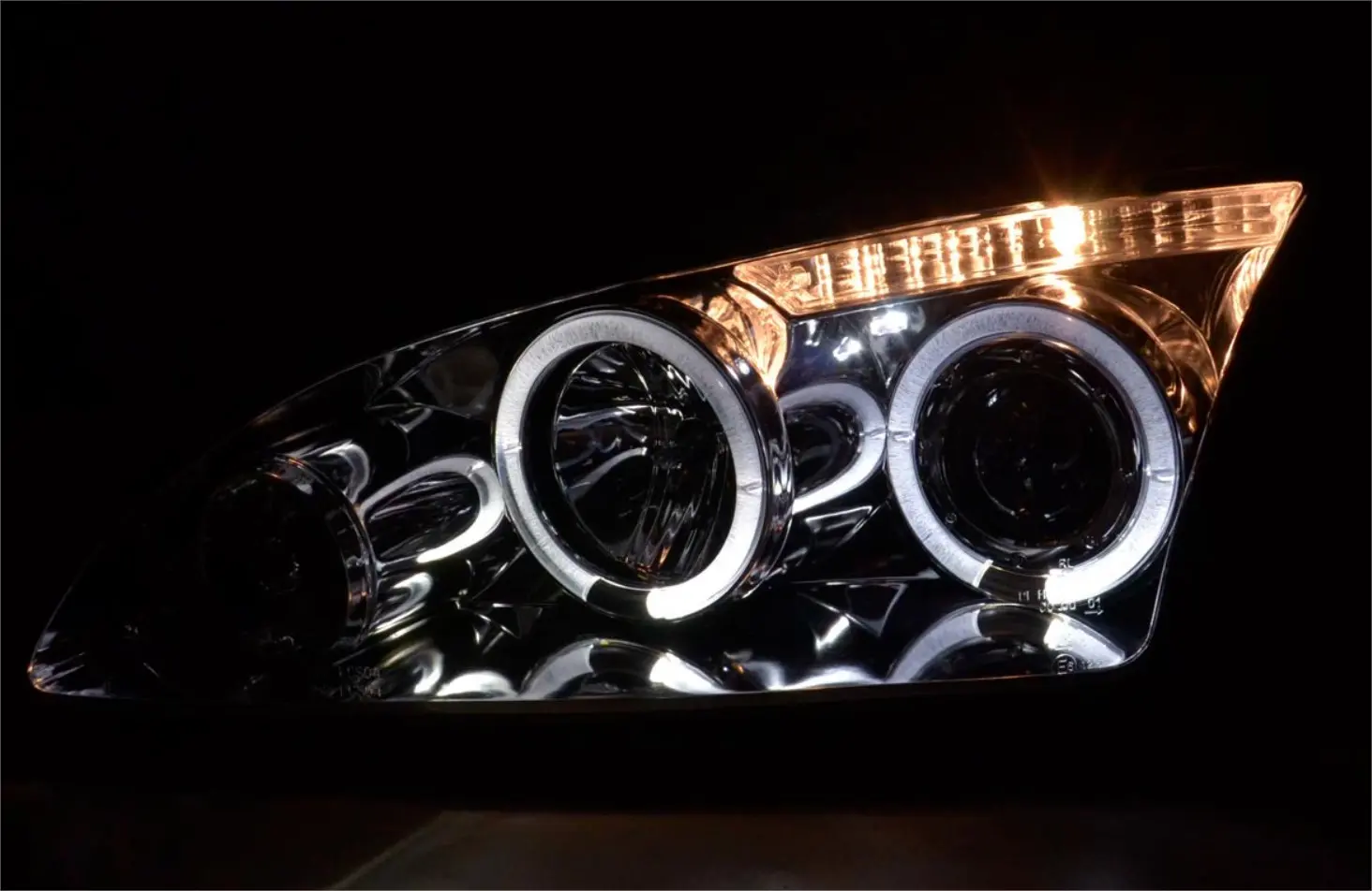 Frontlykter Ford Focus II 2004 - 2007 │ ANGEL EYES CHROME – bilde 2