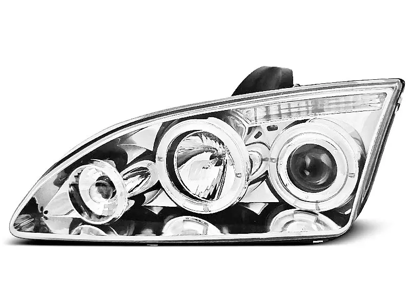 Frontlykter Ford Focus II 2004 - 2007 │ ANGEL EYES CHROME – bilde 5