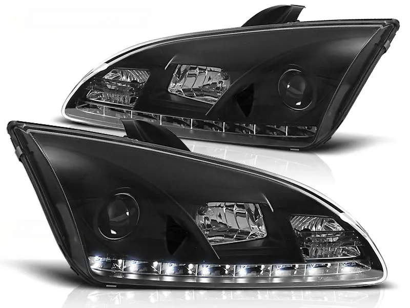 Frontlykter FORD FOCUS II 2004-2008 DAYLIGHT BLACK