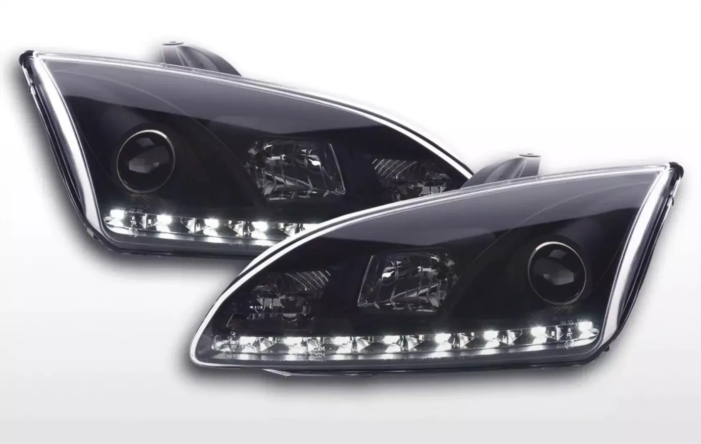 Frontlykter FORD FOCUS II 2004-2008 DAYLIGHT BLACK – bilde 2
