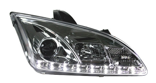 Frontlykter FORD FOCUS II 2004-2008 DAYLIGHT CHROME