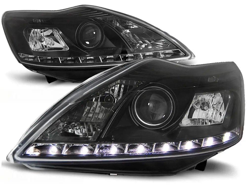 Frontlykter FORD FOCUS II 2008-2010 DAYLIGHT BLACK