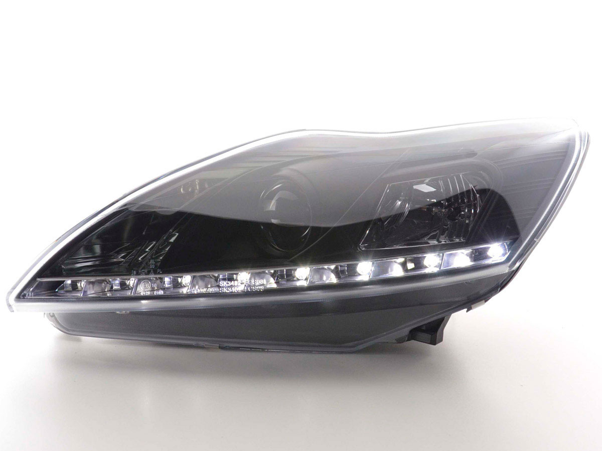 Frontlykter FORD FOCUS II 2008-2010 DAYLIGHT BLACK W/M – bilde 2