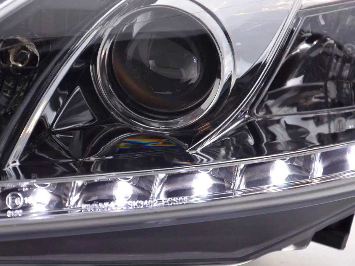 Frontlykter FORD FOCUS II 2008-2010 DAYLIGHT CHROME W/M – bilde 3