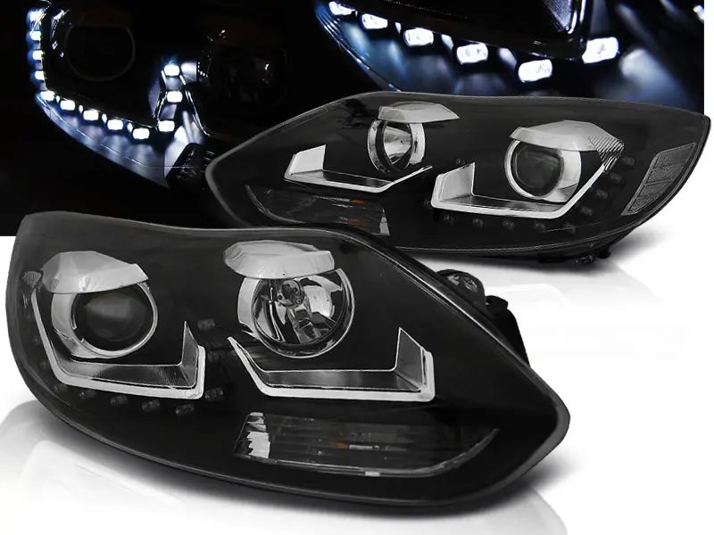 Frontlykter FORD FOCUS (MK3) 2011-2014 DAYLIGHT BLACK