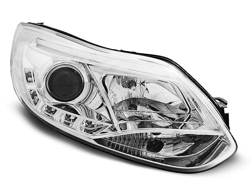 Frontlykter FORD FOCUS (MK3) 2011-2014 TUBE LIGHT CHROME – bilde 3