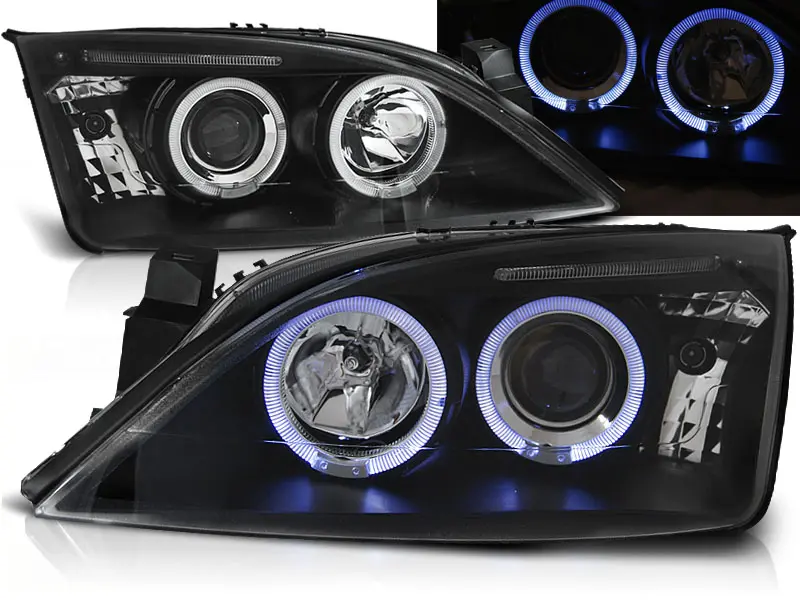 Frontlykter Ford Mondeo III 2000 - 2007 | ANGEL EYES BLACK – bilde 2