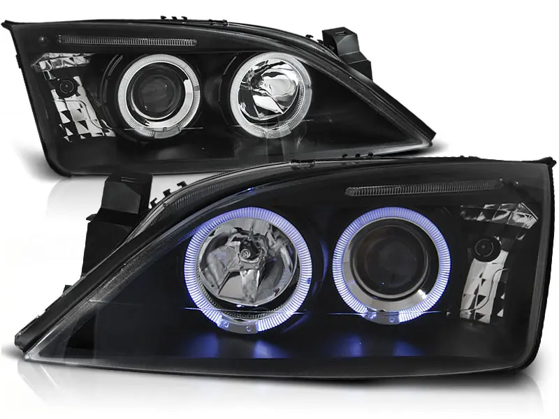 Frontlykter Ford Mondeo III 2000 - 2007 | ANGEL EYES BLACK – bilde 3