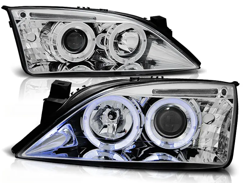 Frontlykter Ford Mondeo III 2000 - 2007 | ANGEL EYES CHROME – bilde 3