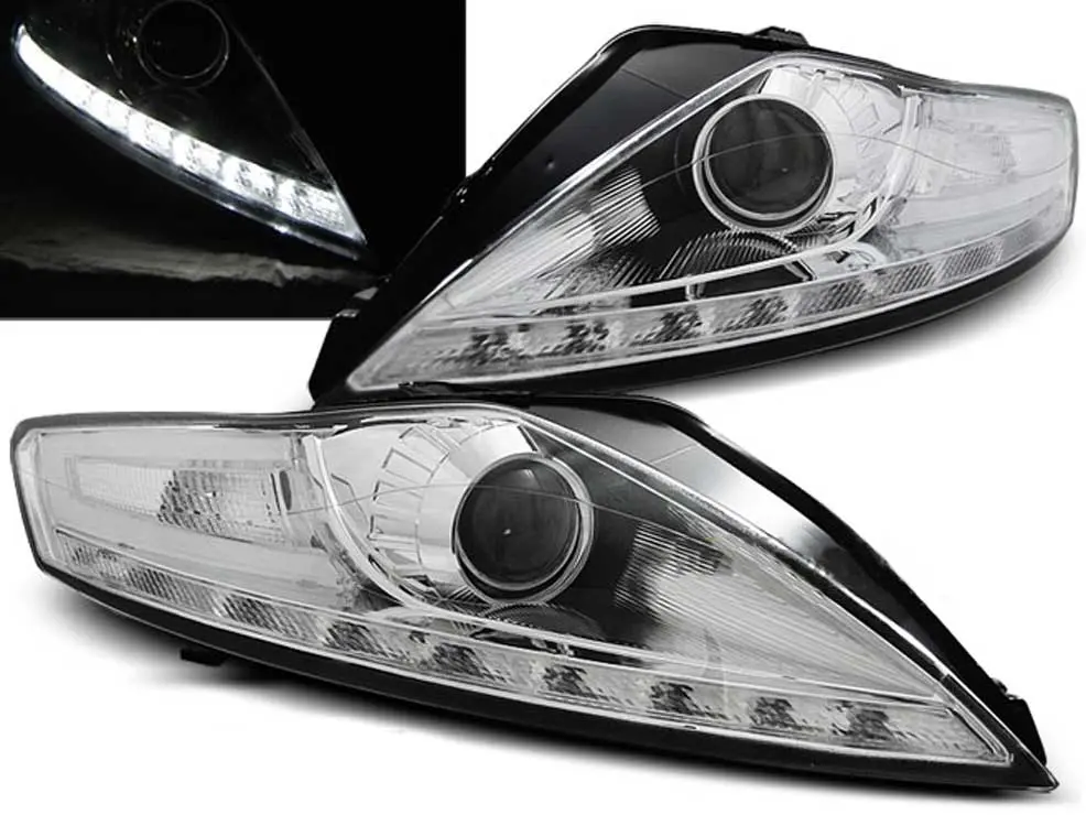 Frontlykter Ford Mondeo IV 2007 - 2010 | DAYLIGHT CHROME