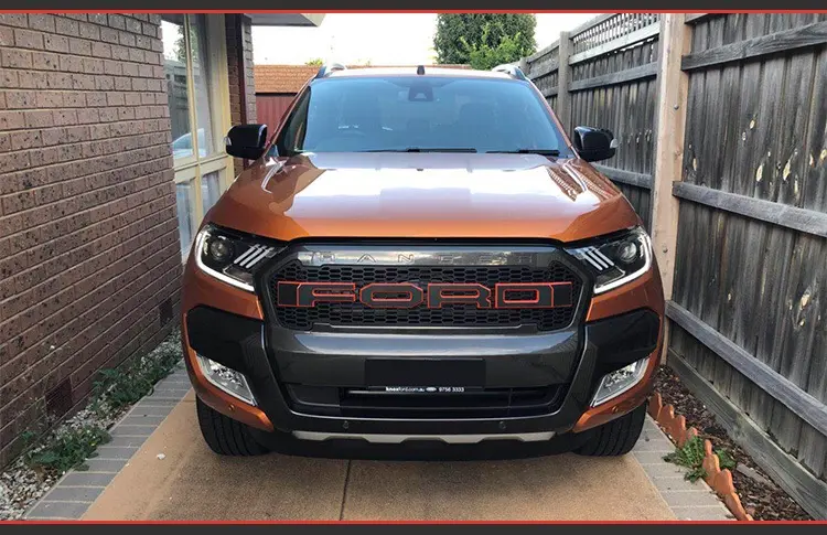 Frontlykter Ford Ranger 2016 - 2022 | LED Black Mustang Design