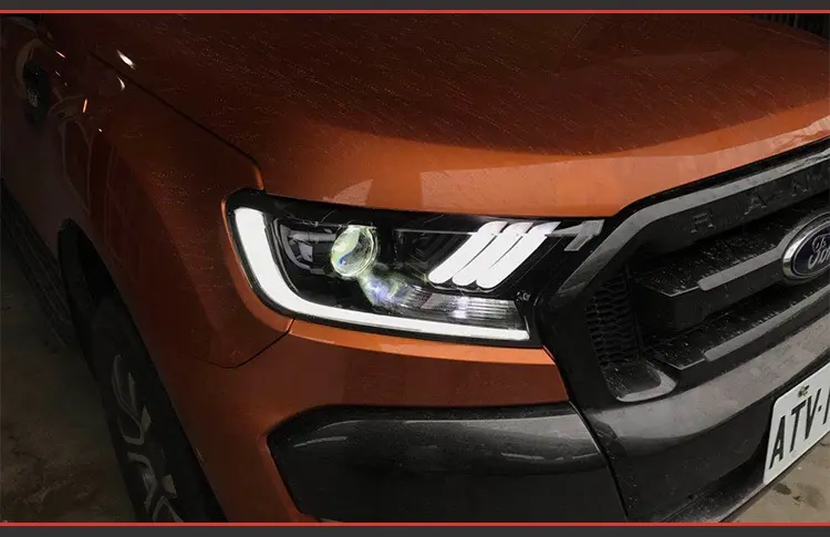 Frontlykter Ford Ranger 2016 - 2022 | LED Black Mustang Design – bilde 11