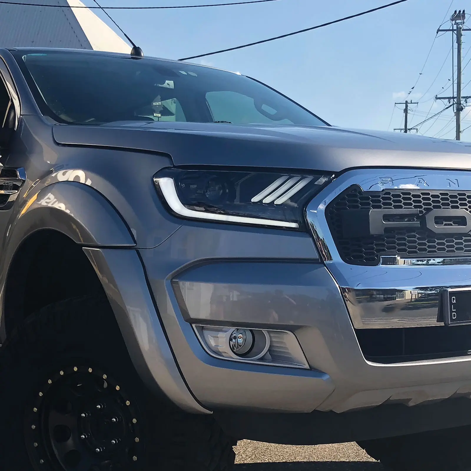 Frontlykter Ford Ranger 2016 - 2022 | LED Black Mustang Design – bilde 2