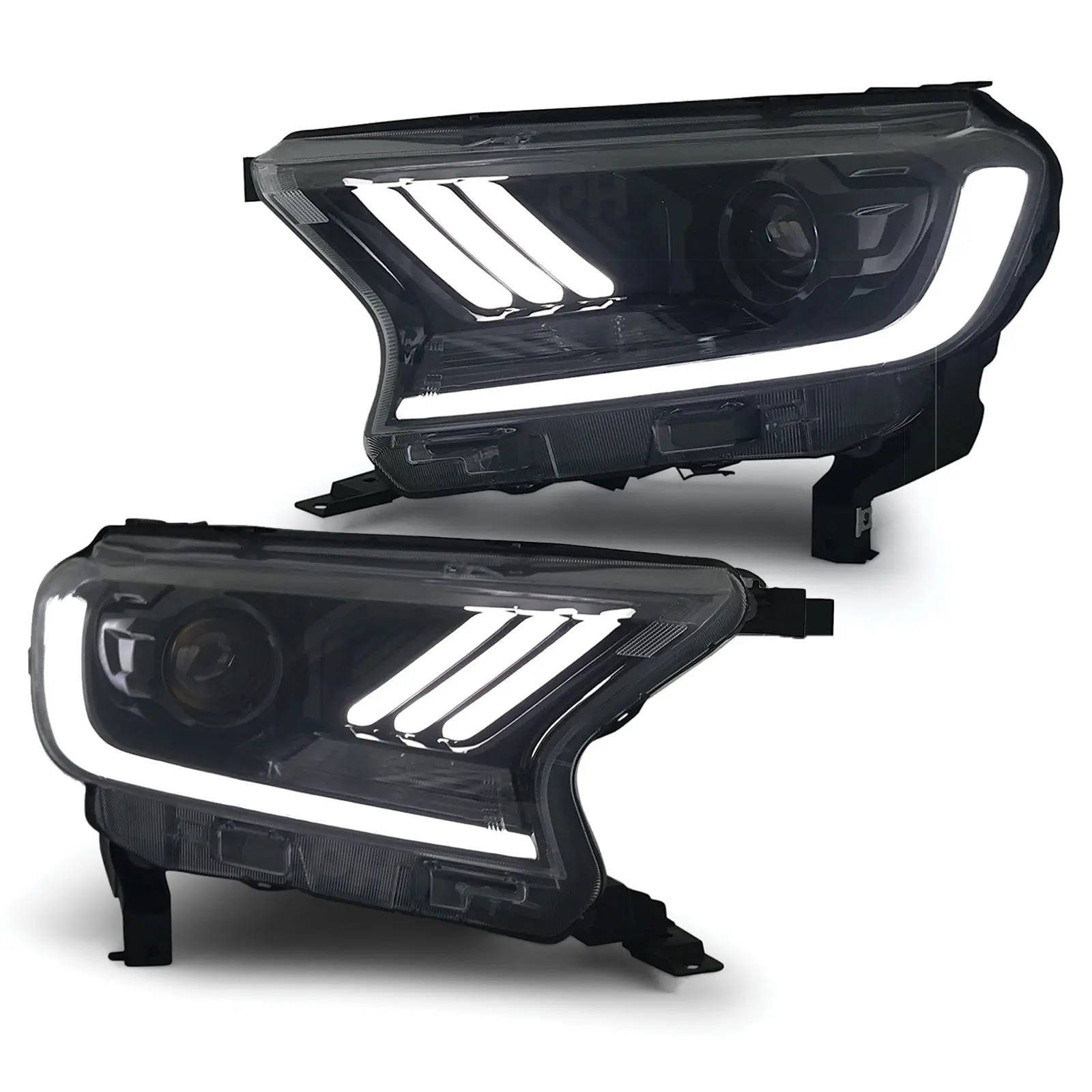 Frontlykter Ford Ranger 2016 - 2022 | LED Black Mustang Design – bilde 4