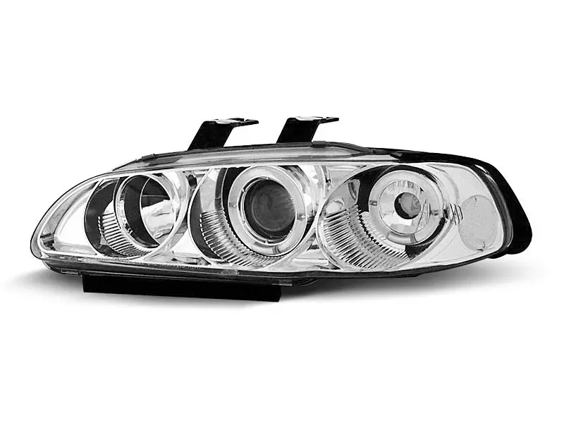 Frontlykter HONDA CIVIC 1991-1995 4D ANGEL EYES CHROME – bilde 2