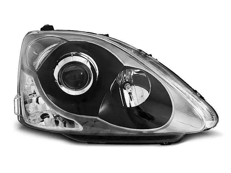 Frontlykter HONDA CIVIC 2001-2006 HATCHBACK BLACK – bilde 2