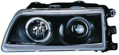 Frontlykter HONDA CRX 1987-1989 ANGEL EYES BLACK – bilde 2